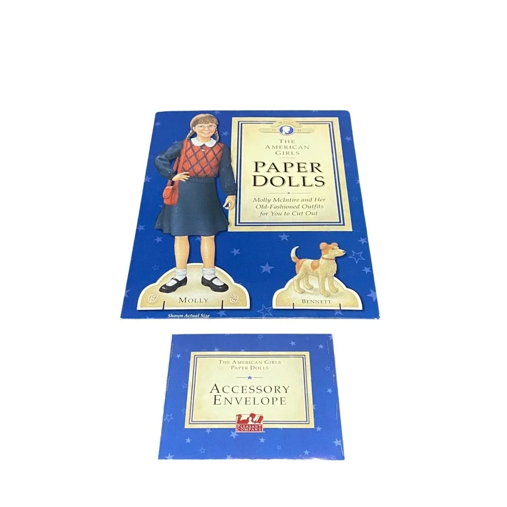 American Girl Paper Dolls Portfolio‎ of Pastimes Kirsten Molly Samantha Vintage